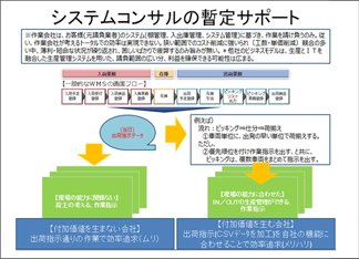 システムコンサルの暫定サポート